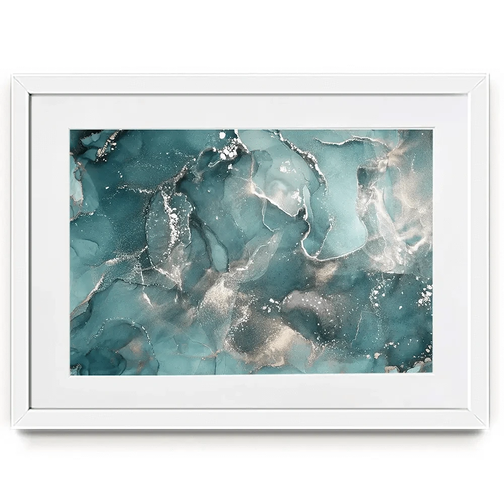 Teal Marble Framed Art Print Teal Marble Framed Art Print | Teal Framed Print Artwork | Teal Design wall art product djero.adlibeshe yahoo.com / Shutterstock