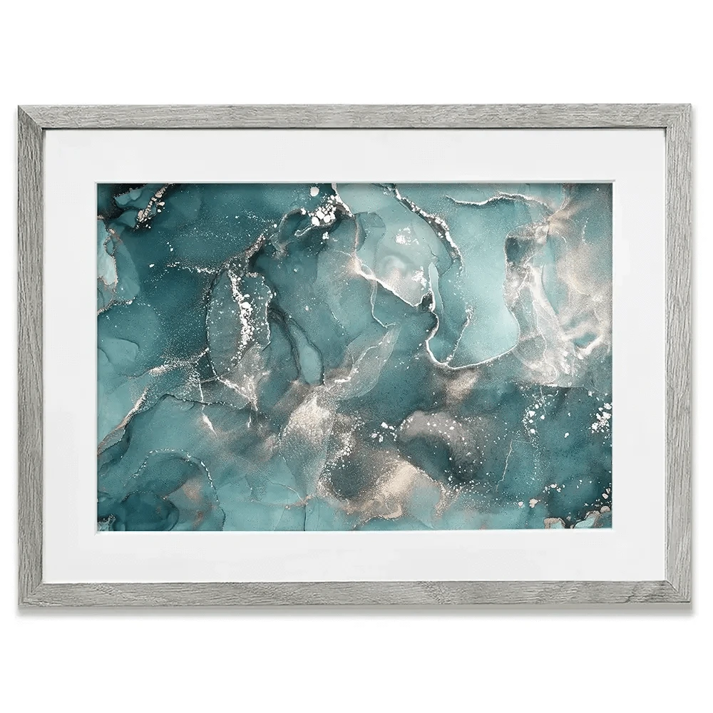 Teal Marble Framed Art Print Teal Marble Framed Art Print | Teal Framed Print Artwork | Teal Design wall art product djero.adlibeshe yahoo.com / Shutterstock