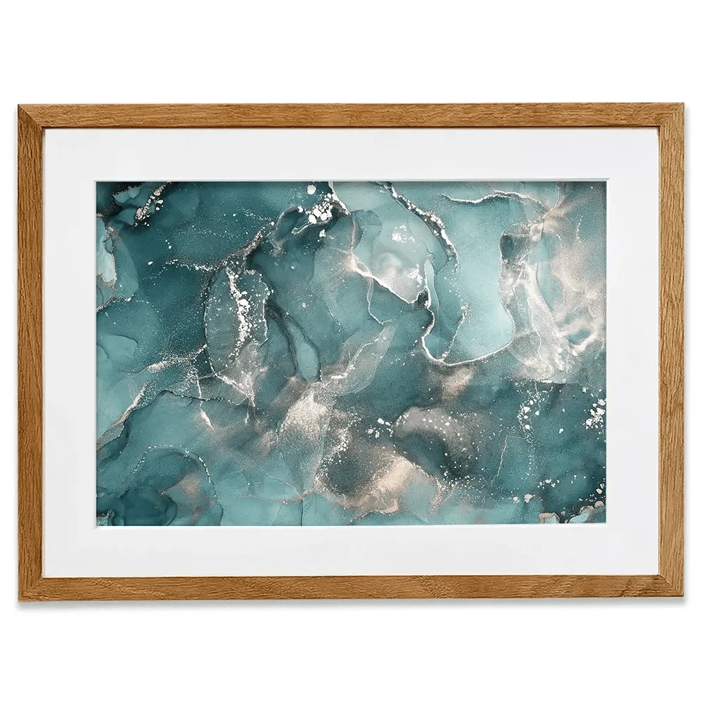 Teal Marble Framed Art Print Teal Marble Framed Art Print | Teal Framed Print Artwork | Teal Design wall art product djero.adlibeshe yahoo.com / Shutterstock