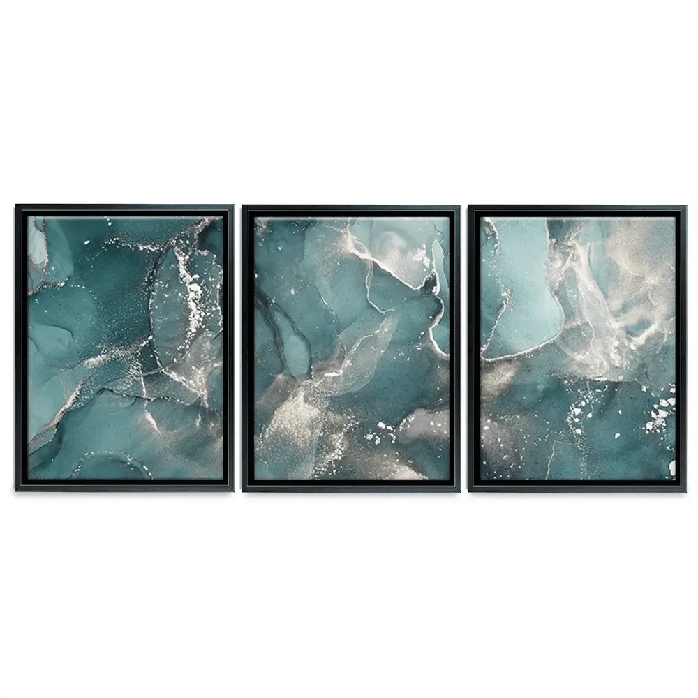 Teal Marble Trio Canvas Print Teal Marble Trio Canvas Print wall art product djero.adlibeshe yahoo.com / Shutterstock