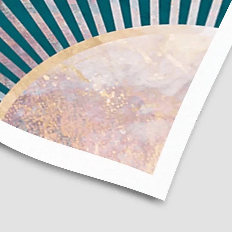 Teal Sunrays Art Print Teal Sunrays Art Print wall art product Sarah Manovski