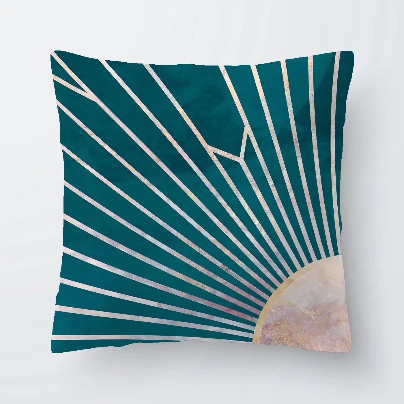 Teal Sunrays Cushion Teal Sunrays Cushion wall art product Sarah Manovski