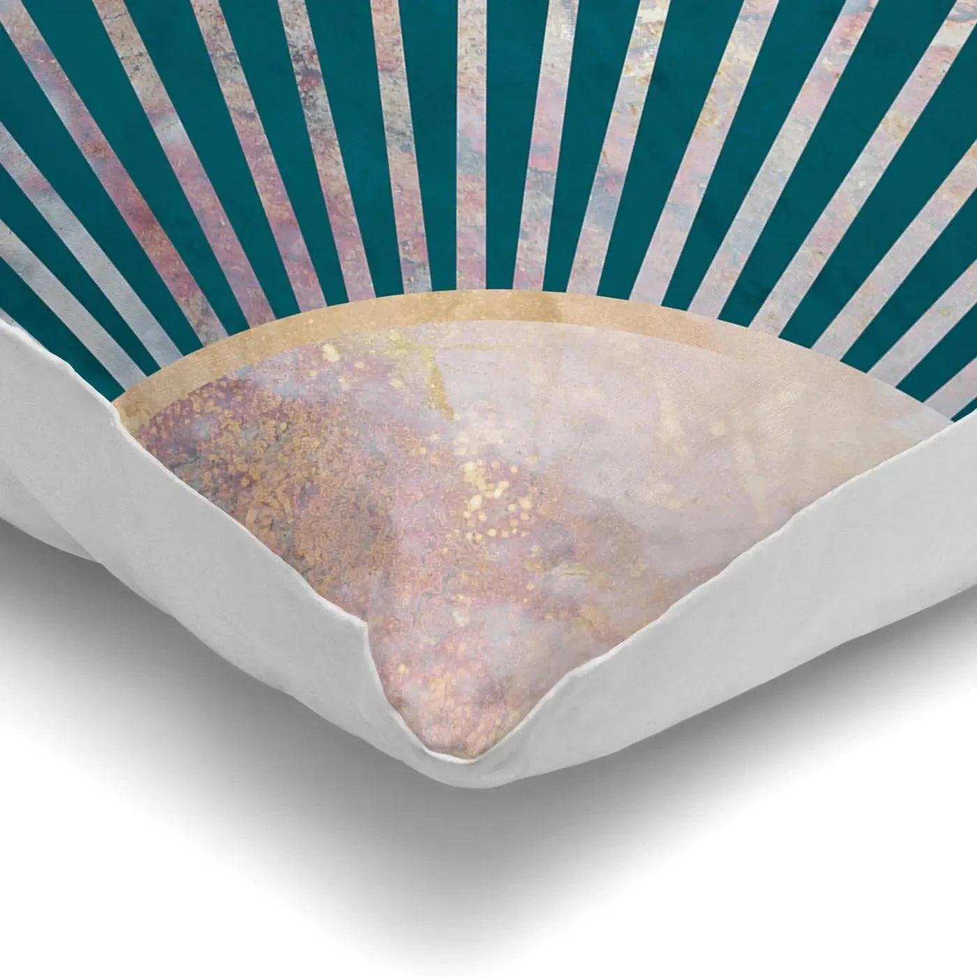 Teal Sunrays Cushion Teal Sunrays Cushion wall art product Sarah Manovski