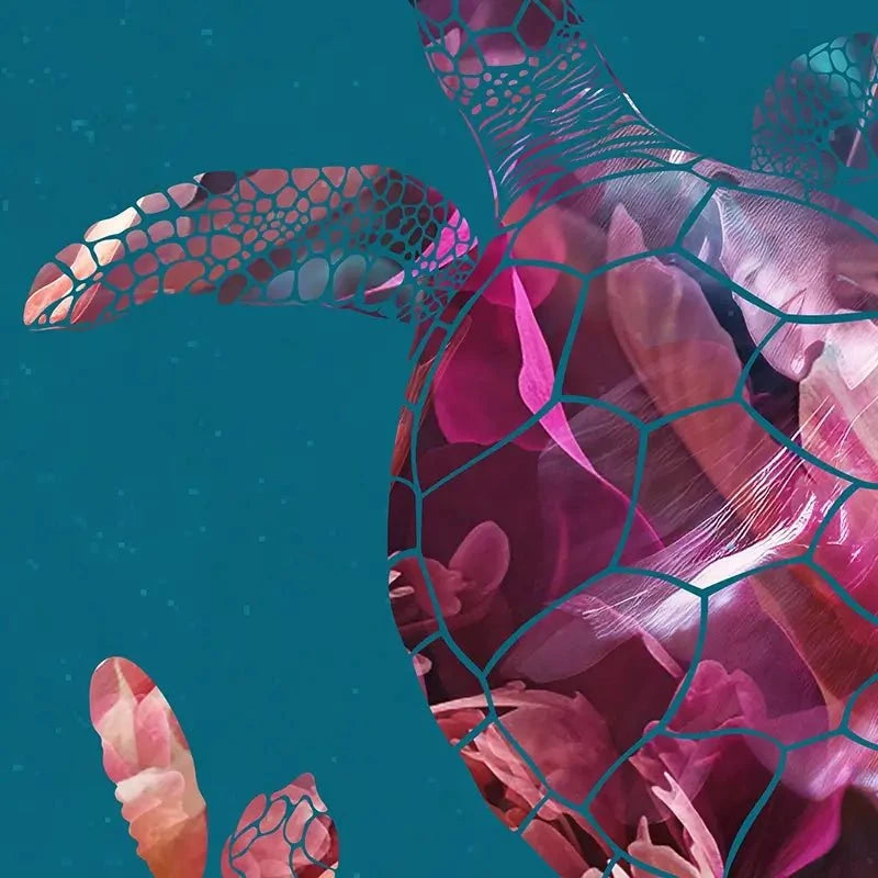 Teal Turtles Art Print Teal Turtles Art Print wall art product Sarah Manovski