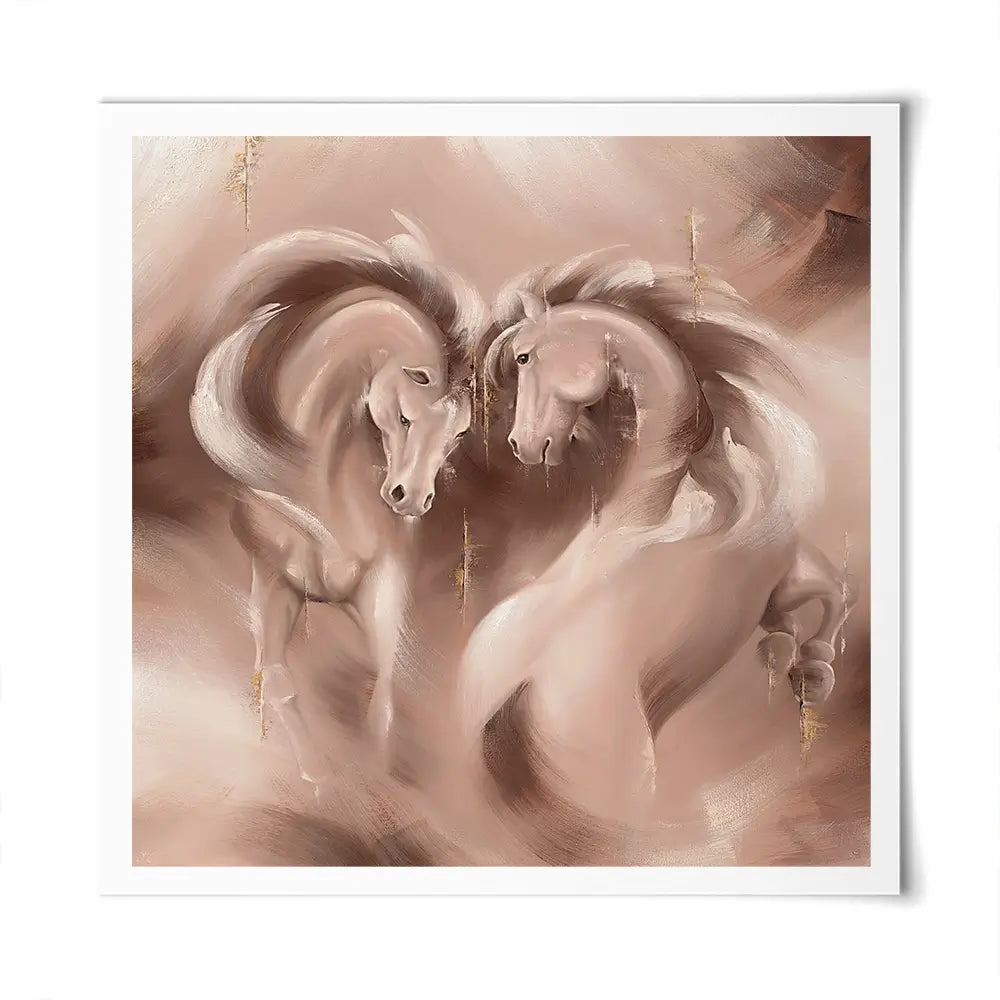 Tender Heart Square Art Print Tender Heart Square Art Print wall art product Isabella Karolewicz
