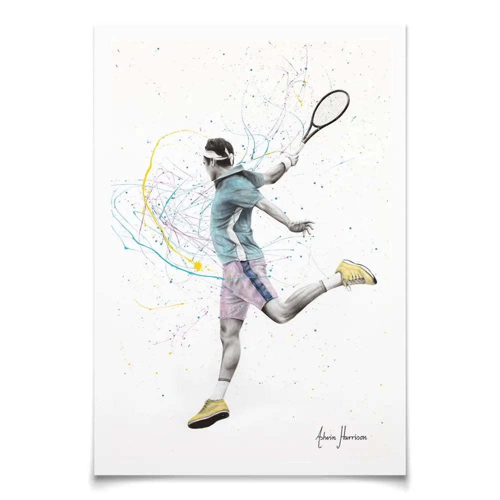 Tennis Player Art Print Tennis Player Art Print wall art product Ashvin Harrison