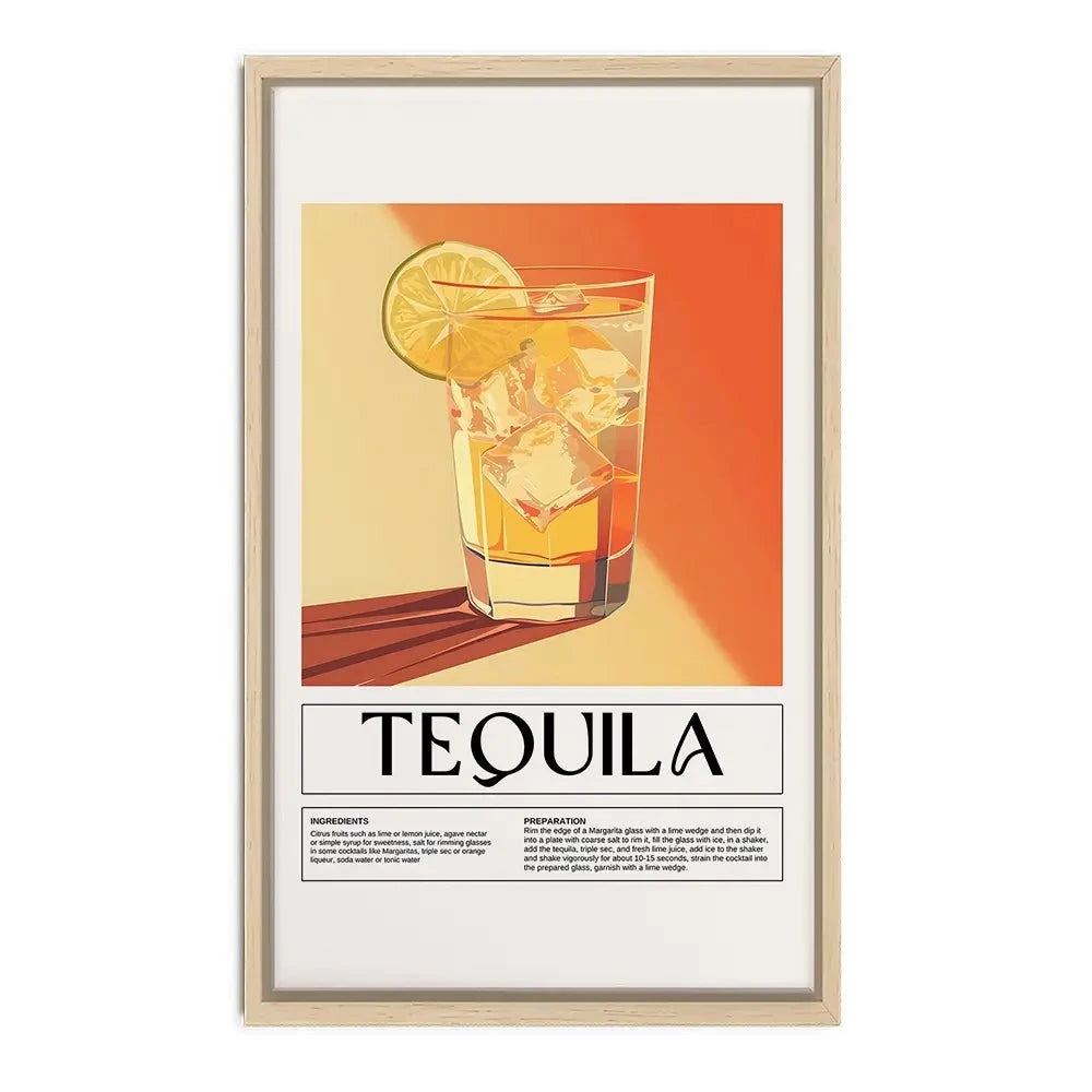 Tequila Recipe Canvas Print Tequila Recipe Canvas Print wall art product Art Print Shop