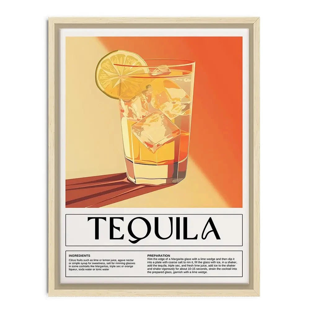 Tequila Recipe Canvas Print Tequila Recipe Canvas Print wall art product Art Print Shop