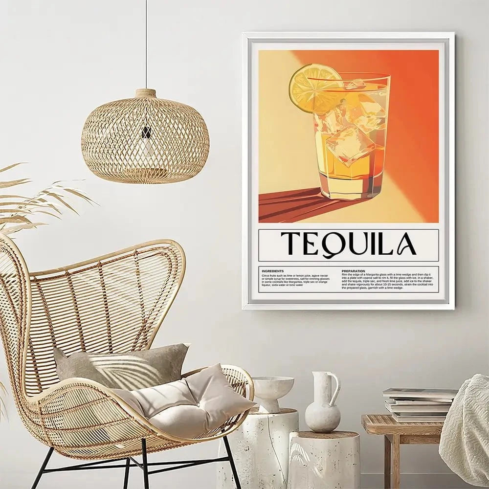 Tequila Recipe Canvas Print Tequila Recipe Canvas Print wall art product Art Print Shop