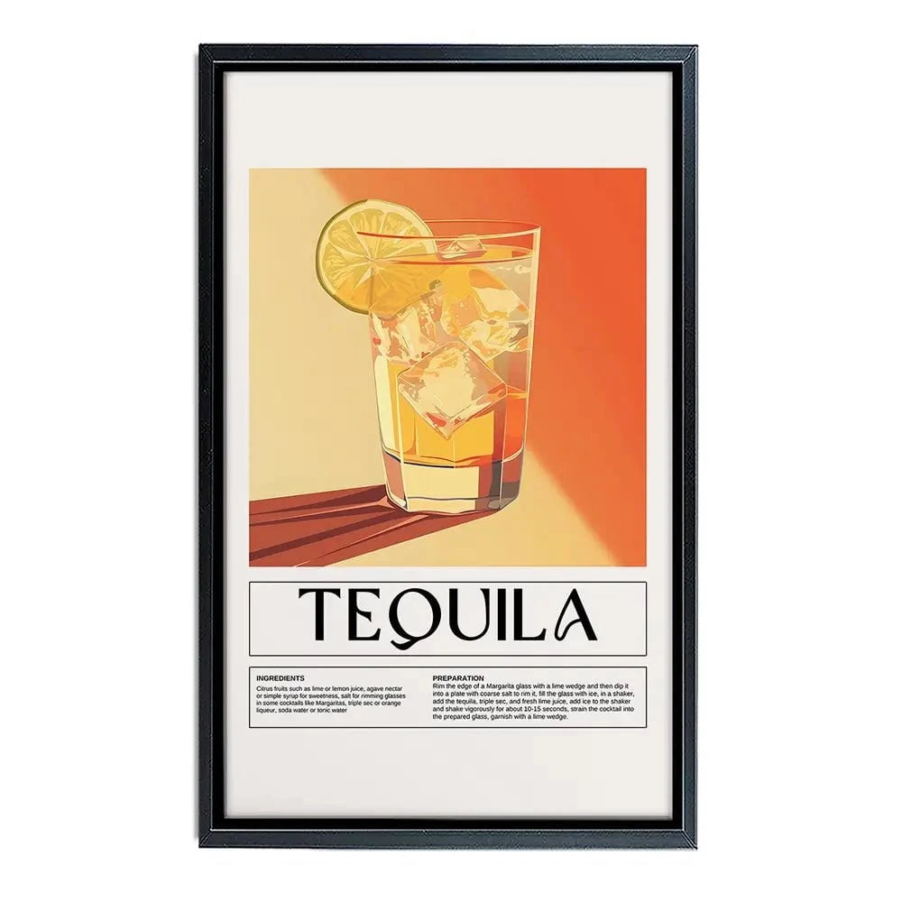 Tequila Recipe Canvas Print Tequila Recipe Canvas Print wall art product Art Print Shop