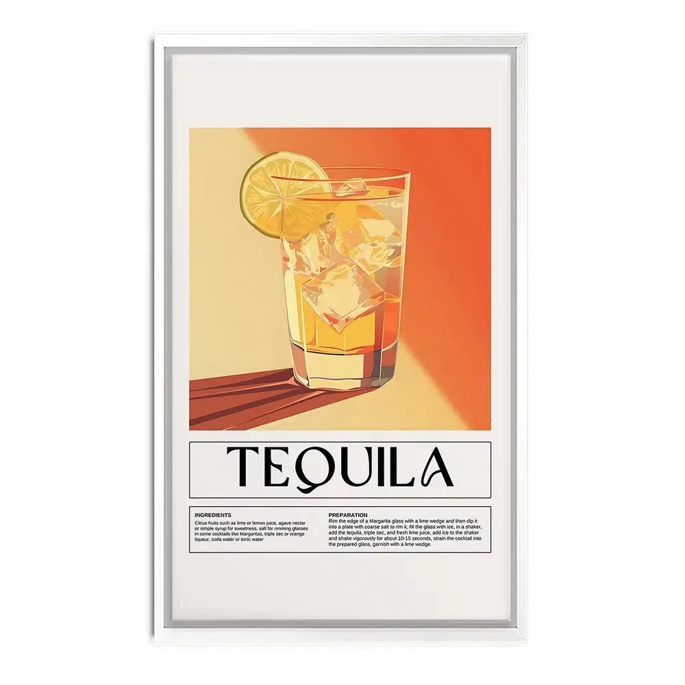 Tequila Recipe Canvas Print Tequila Recipe Canvas Print wall art product Art Print Shop