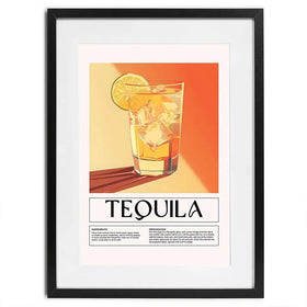 Tequila Recipe Framed Art Print Tequila Recipe Framed Art Print wall art product Art Print Shop