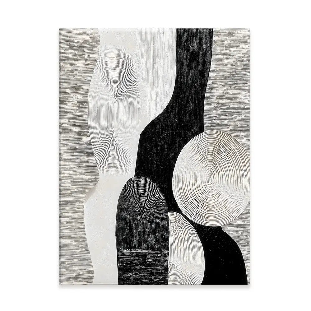 Textured Geometric Shapes Canvas Print Textured Geometric Shapes Canvas Print wall art product LSR Design Studio - Independent