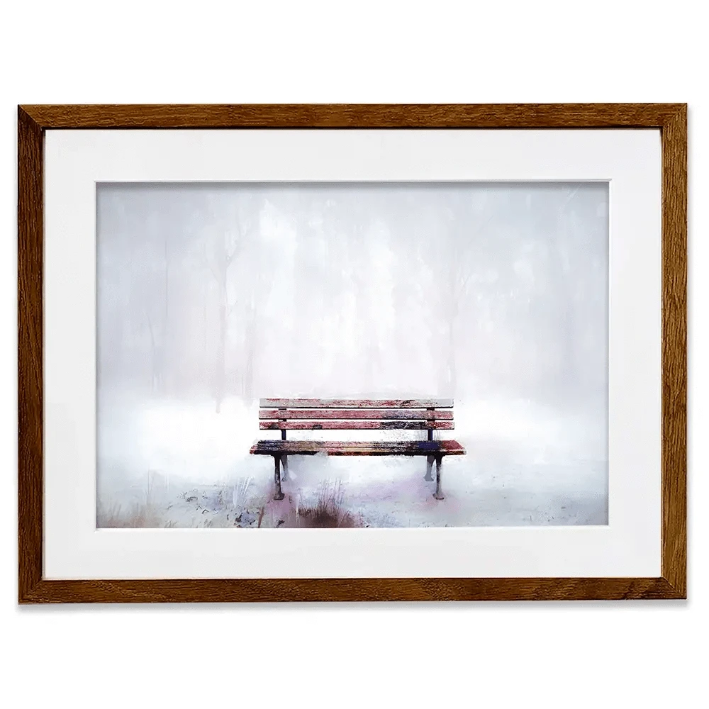 The Bench Framed Art Print The Bench Framed Art Print wall art product pluie_r / Shutterstock