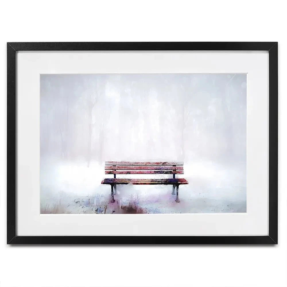 The Bench Framed Art Print The Bench Framed Art Print wall art product pluie_r / Shutterstock
