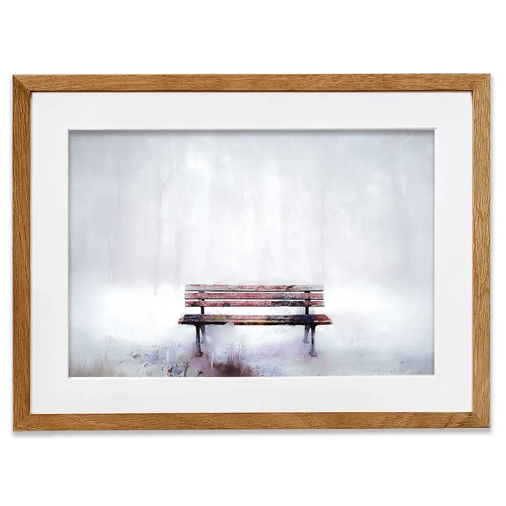 The Bench Framed Art Print The Bench Framed Art Print wall art product pluie_r / Shutterstock