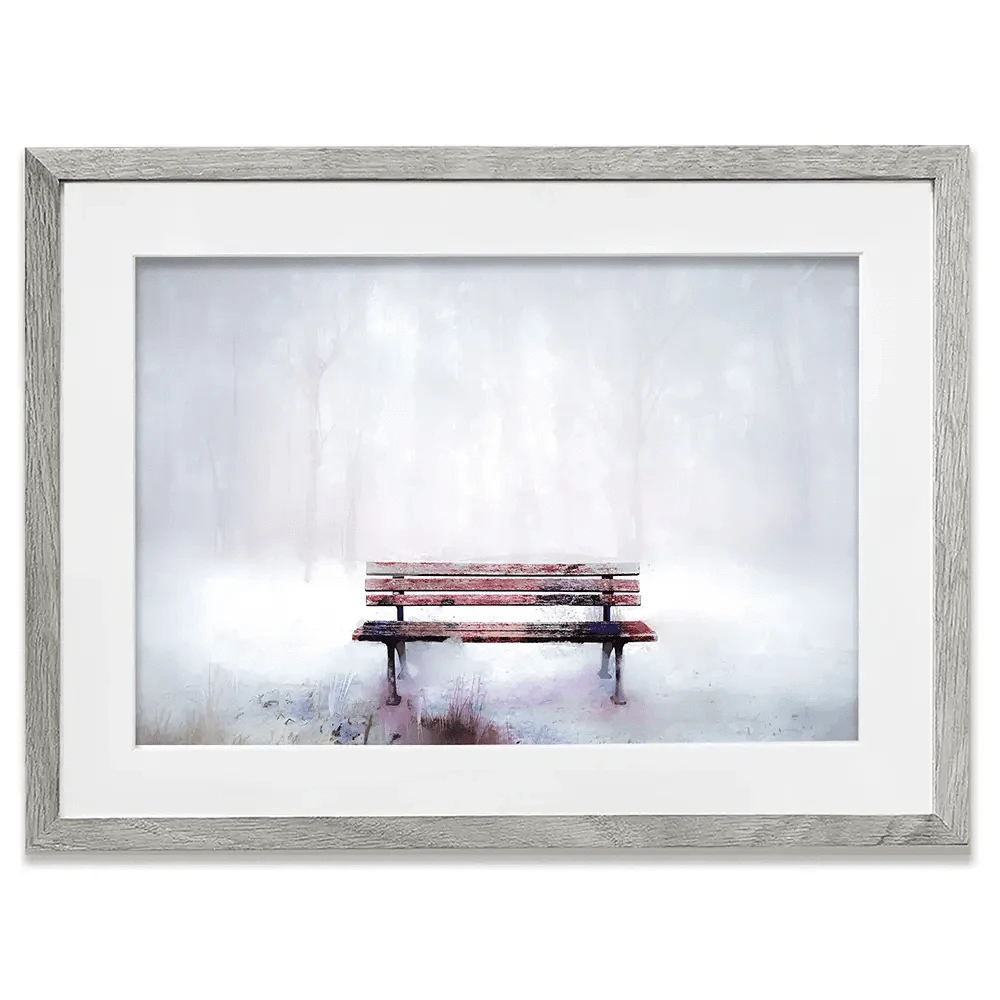 The Bench Framed Art Print The Bench Framed Art Print wall art product pluie_r / Shutterstock