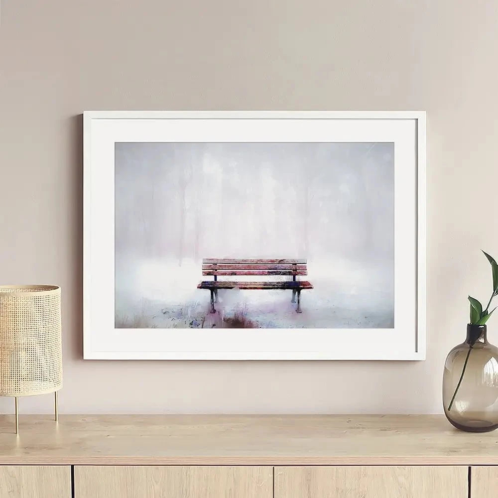 The Bench Framed Art Print The Bench Framed Art Print wall art product pluie_r / Shutterstock
