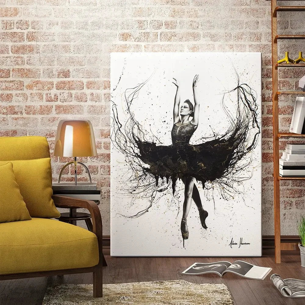 The Black Swan Canvas Print The Black Swan Canvas Print wall art product Ashvin Harrison