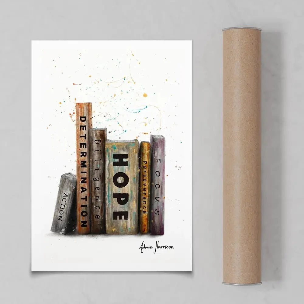 The Books Of Success Art Print The Books Of Success Art Print wall art product Ashvin Harrison
