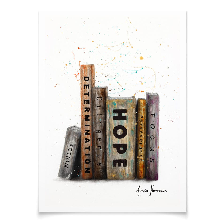 The Books Of Success Art Print wall art product Ashvin Harrison