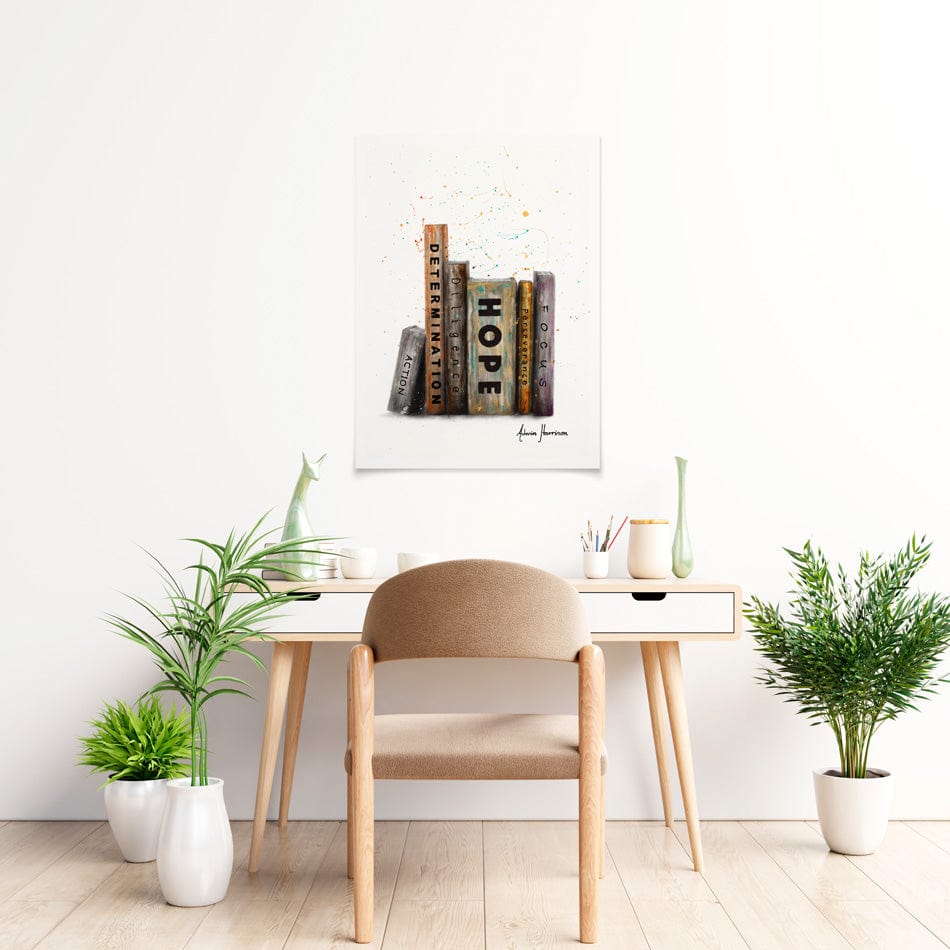 The Books Of Success Art Print wall art product Ashvin Harrison