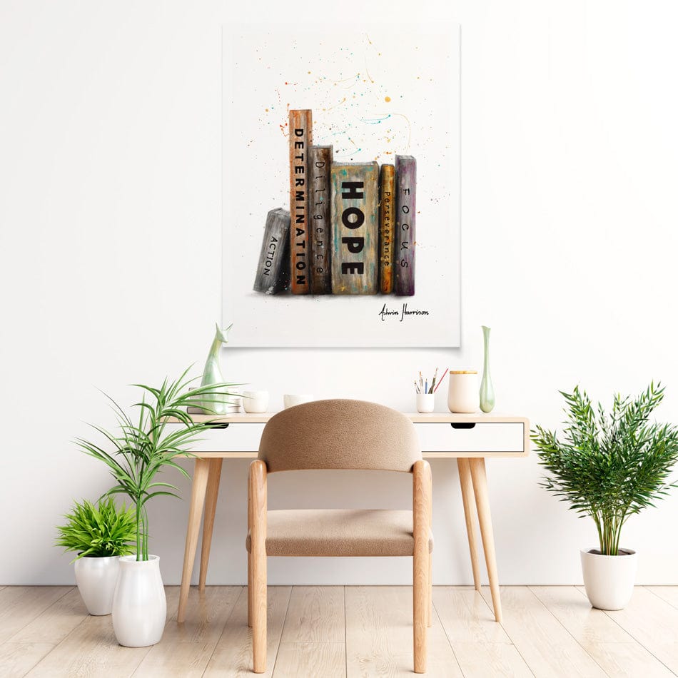 The Books Of Success Art Print wall art product Ashvin Harrison