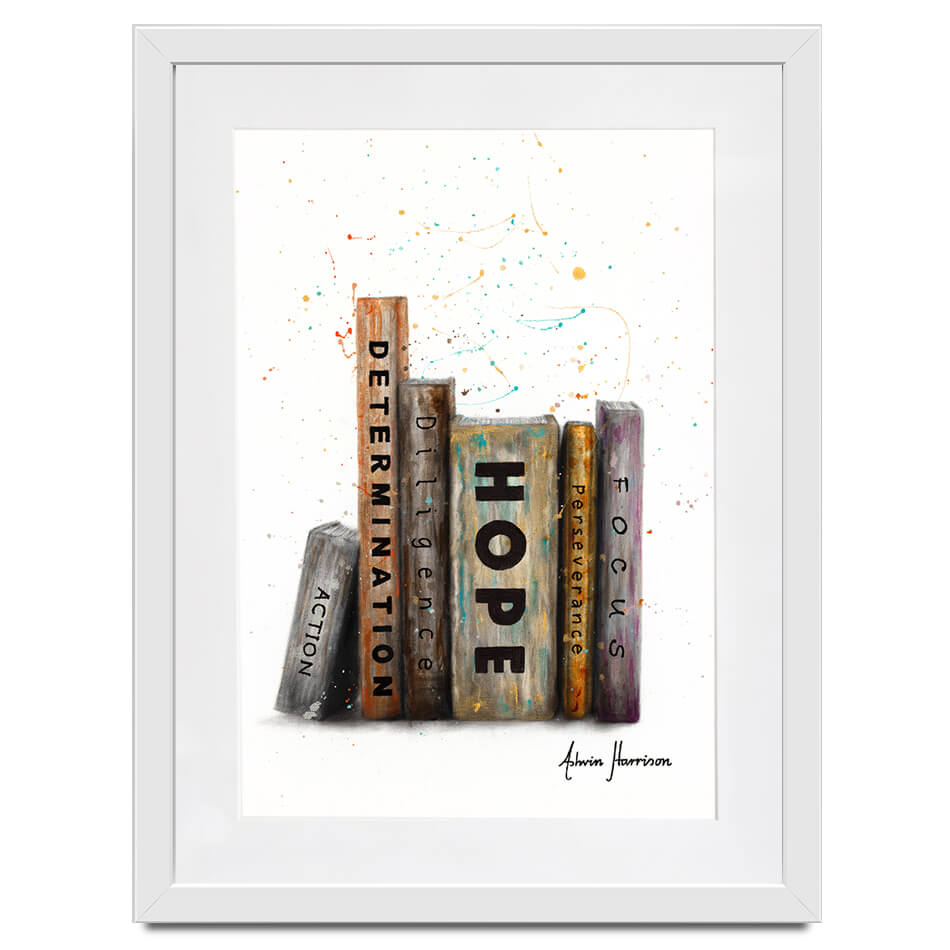 The Books Of Success Framed Art Print The Books Of Success Framed Art Print wall art product Ashvin Harrison