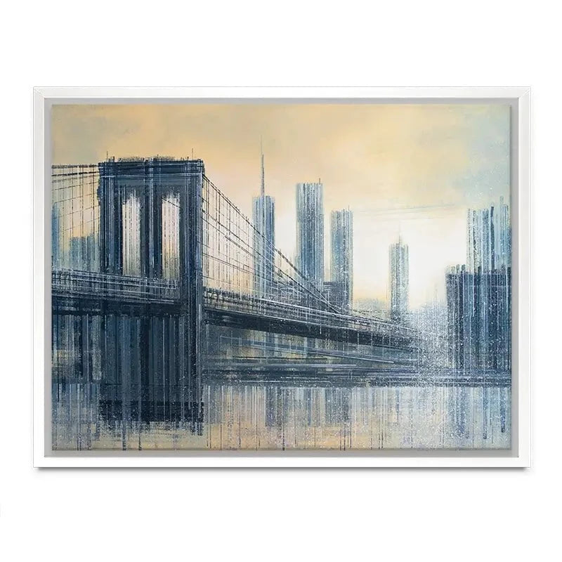 The Brooklyn Bridge As The Sun Sets Canvas Print The Brooklyn Bridge As The Sun Sets Canvas Print wall art product Marc Todd - Independent