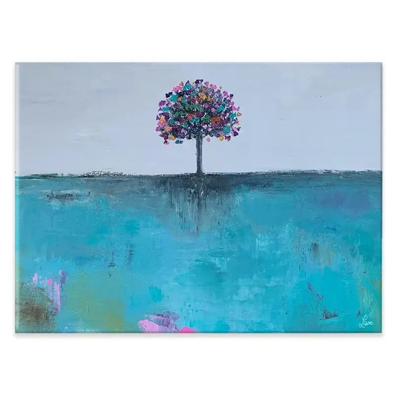 The Butterfly Tree Canvas Print The Butterfly Tree Canvas Print wall art product Laure Bury