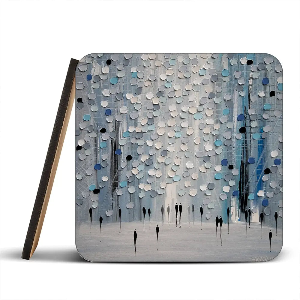 The Calm Mist Coaster Set The Calm Mist Coaster Set wall art product Ekaterina Ermilkina