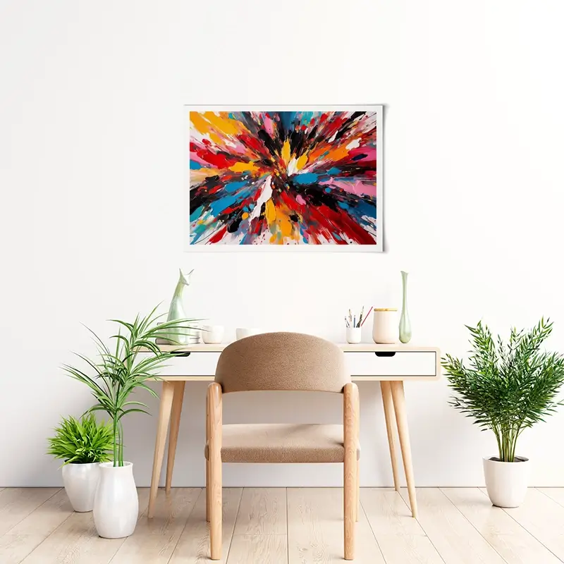 The Centre Of Colour Art Print The Centre Of Colour Art Print wall art product Violeta Allaberdieva