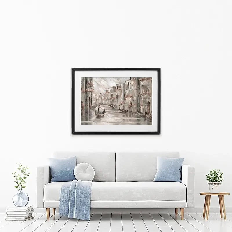 The Charm Of Venice Framed Art Print The Charm Of Venice Framed Art Print wall art product Isabella Karolewicz