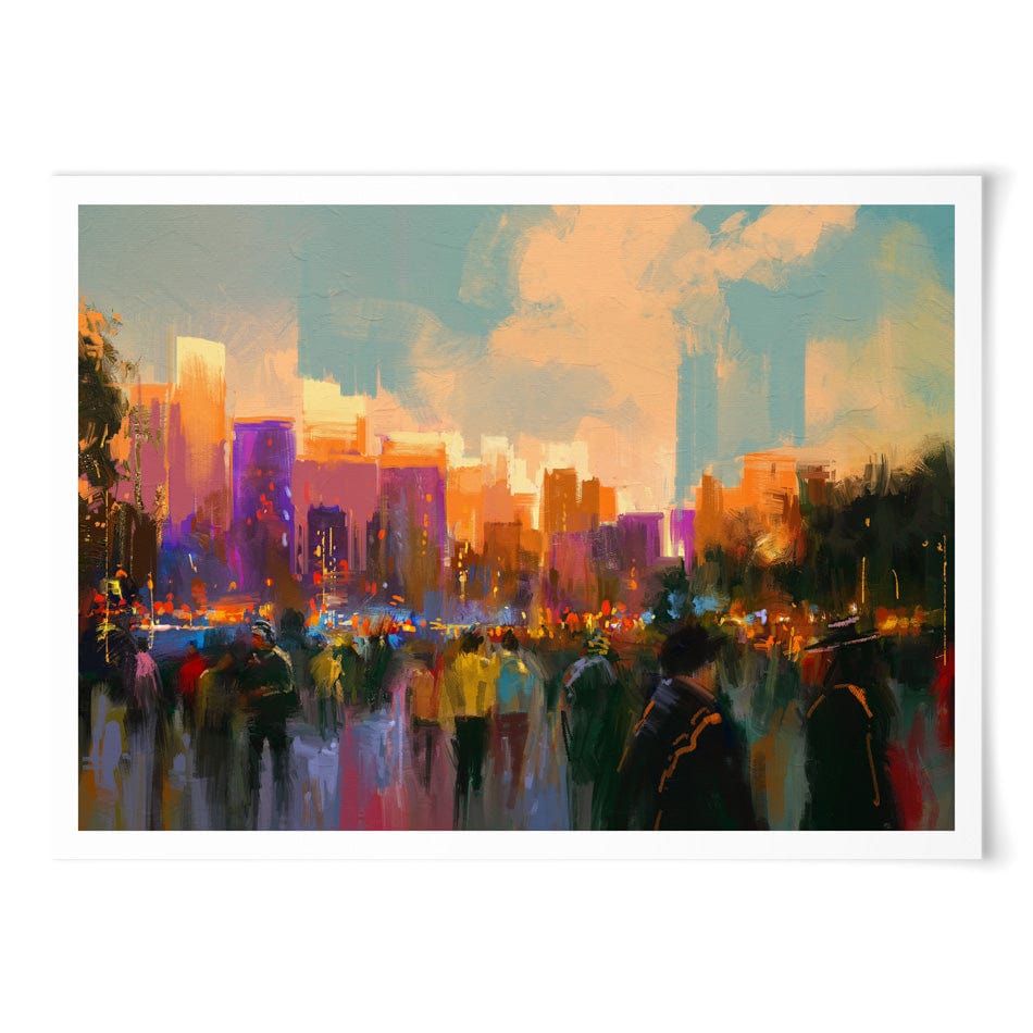 The City Of People Art Print wall art product Tithi Luadthong / Shutterstock
