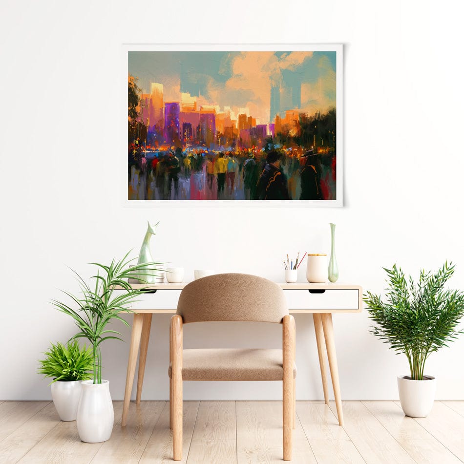 The City Of People Art Print wall art product Tithi Luadthong / Shutterstock