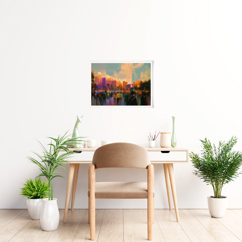 The City Of People Art Print wall art product Tithi Luadthong / Shutterstock