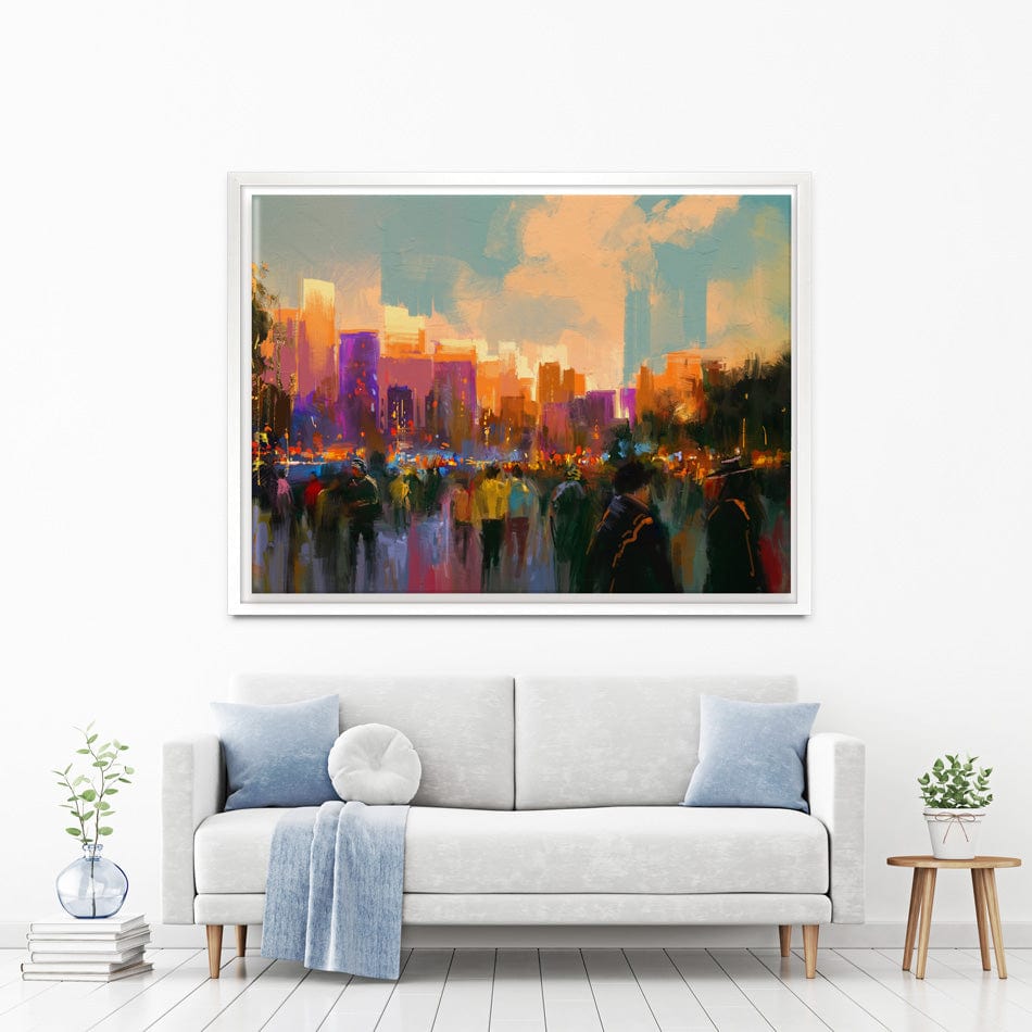 The City Of People Canvas Print wall art product Tithi Luadthong / Shutterstock