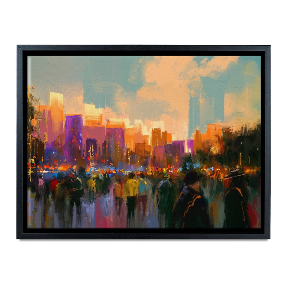The City Of People Canvas Print wall art product Tithi Luadthong / Shutterstock
