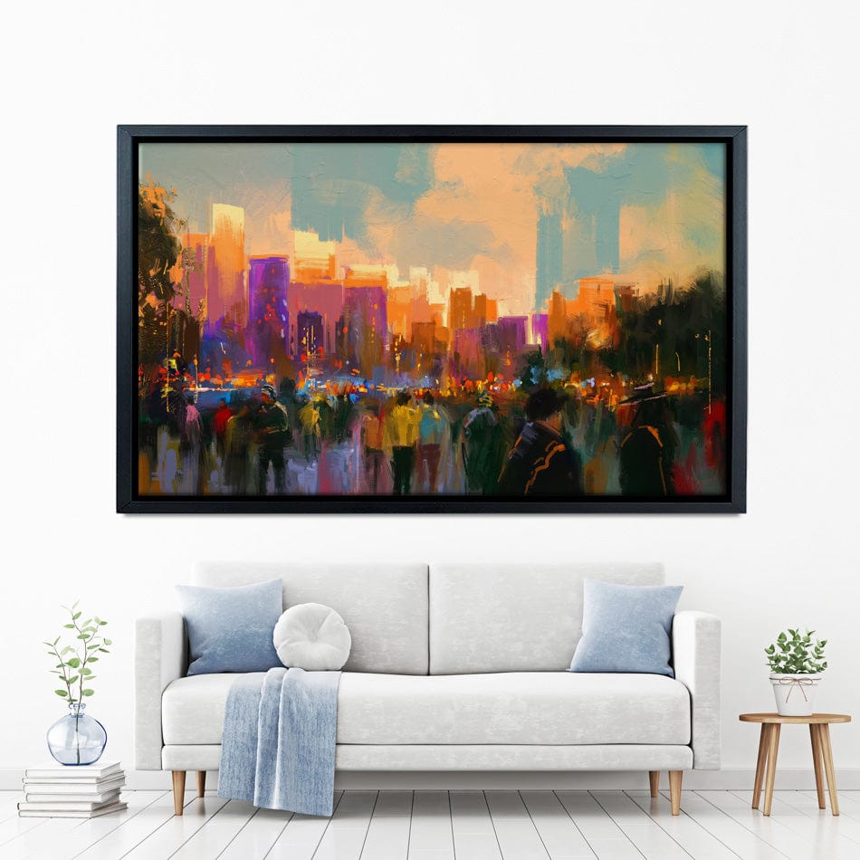 The City Of People Canvas Print wall art product Tithi Luadthong / Shutterstock