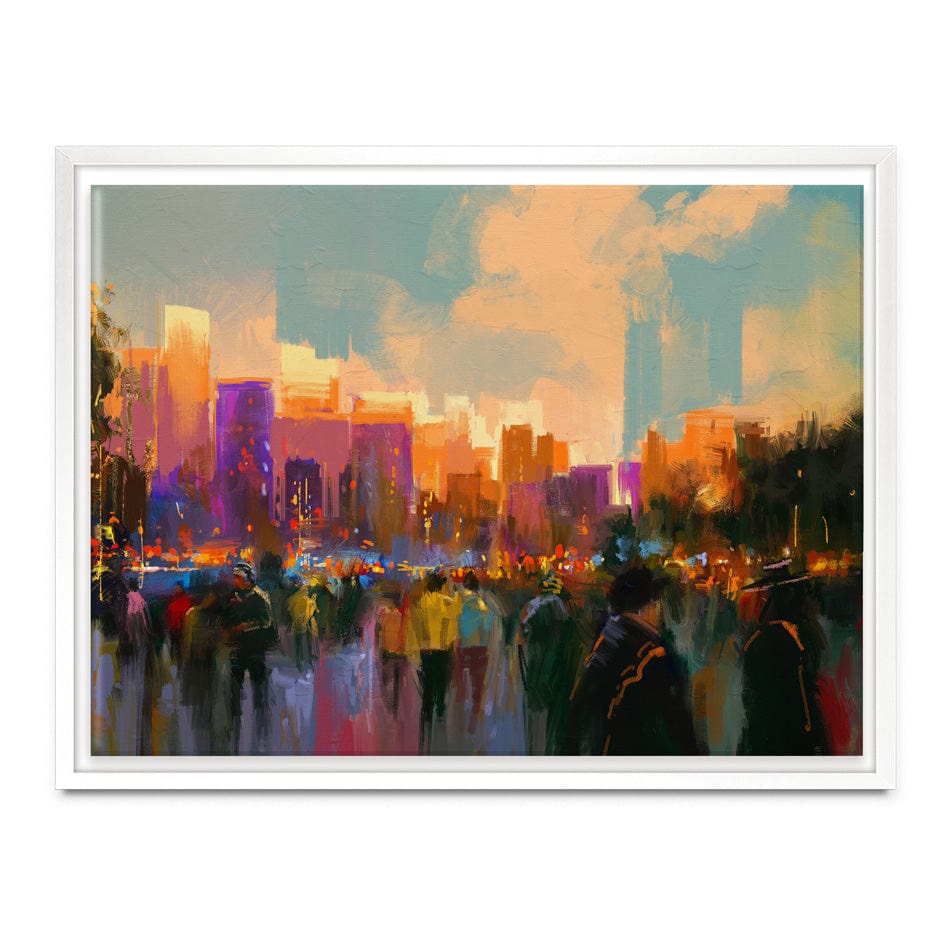The City Of People Canvas Print wall art product Tithi Luadthong / Shutterstock