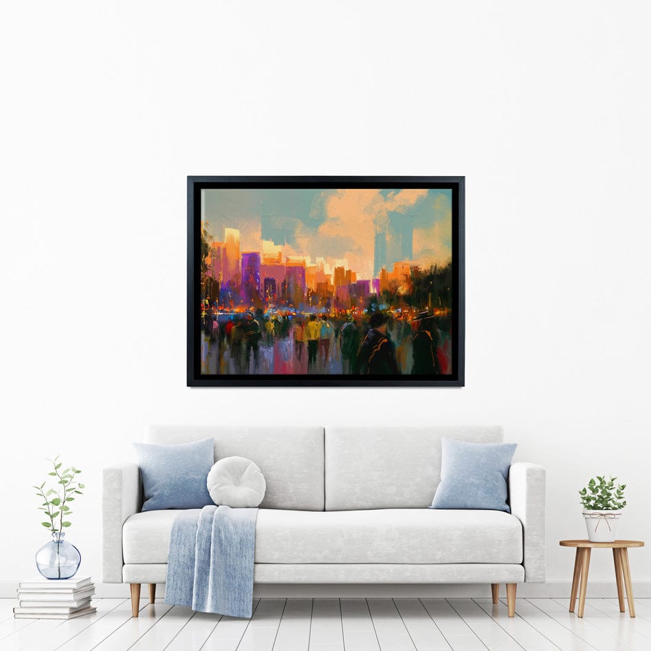 The City Of People Canvas Print wall art product Tithi Luadthong / Shutterstock