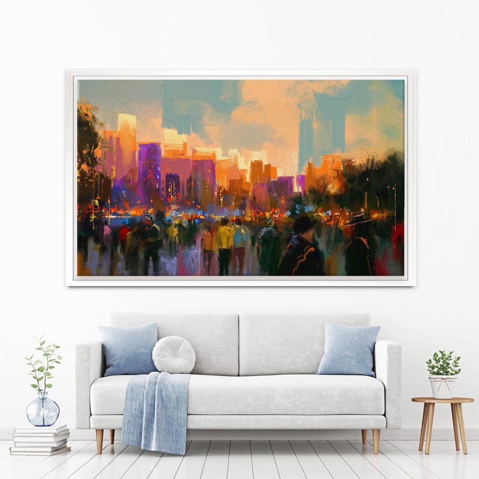 The City Of People Canvas Print wall art product Tithi Luadthong / Shutterstock