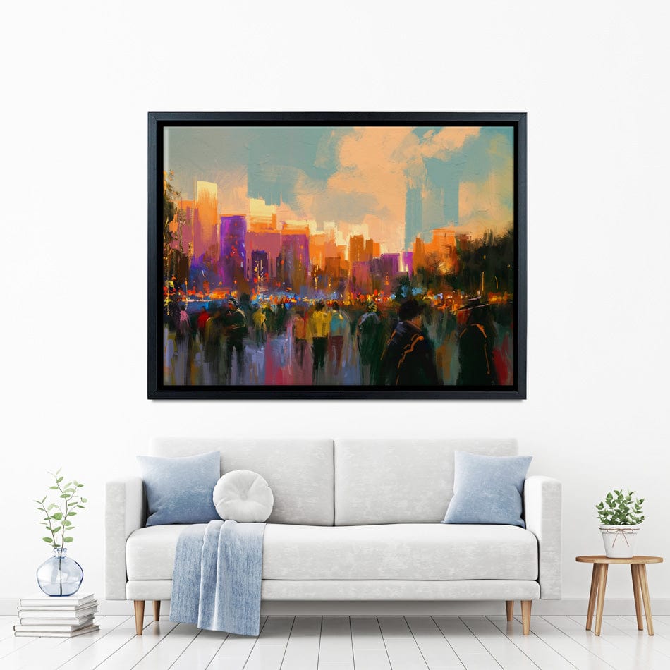 The City Of People Canvas Print wall art product Tithi Luadthong / Shutterstock