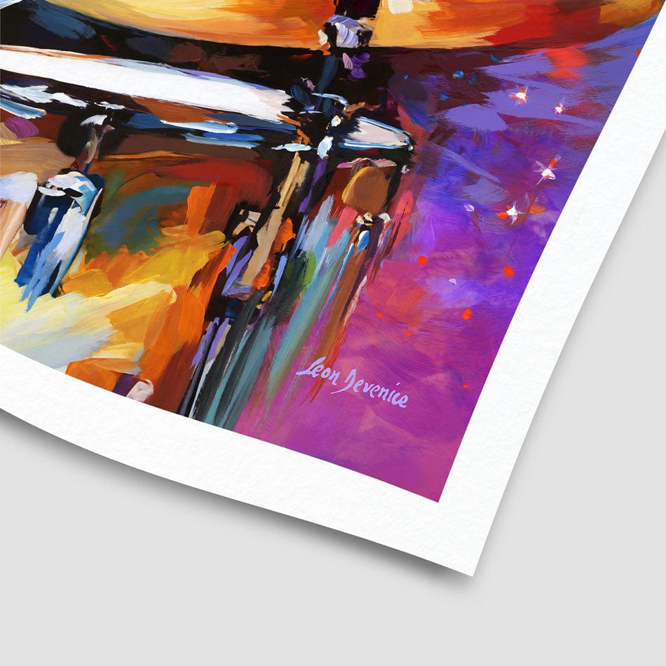 The Cosmic Drummer Art Print wall art product Leon Devenice