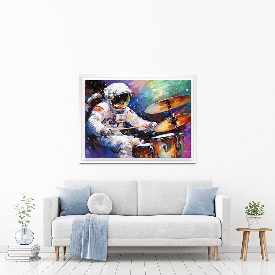 The Cosmic Drummer Canvas Print wall art product Leon Devenice