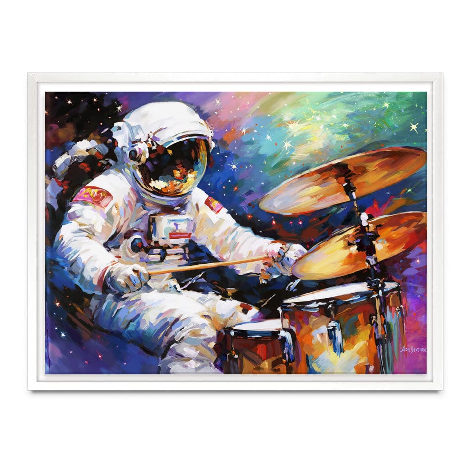 The Cosmic Drummer Canvas Print wall art product Leon Devenice