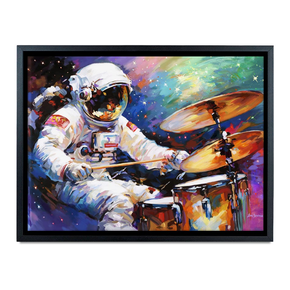 The Cosmic Drummer Canvas Print wall art product Leon Devenice