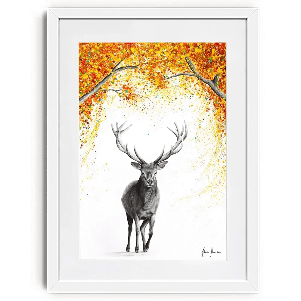 The Deer Dreamer Framed Art Print The Deer Dreamer Framed Art Print wall art product Ashvin Harrison