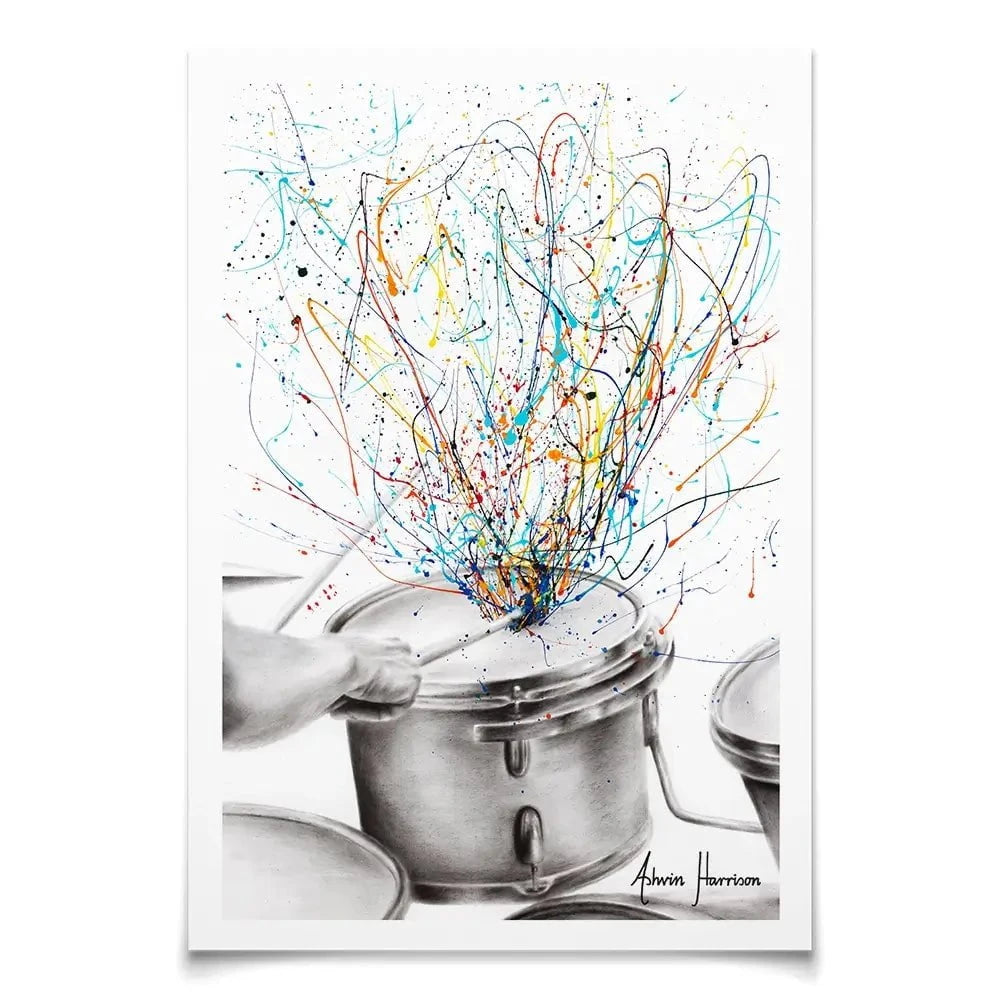 The Drum Solo Art Print The Drum Solo Art Print wall art product Ashvin Harrison