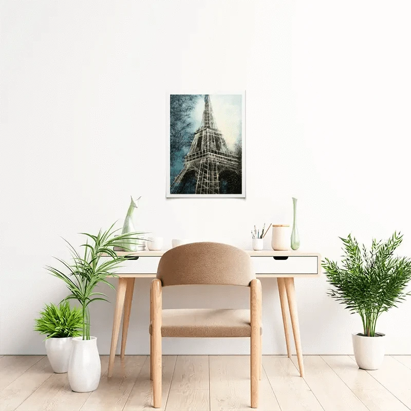 The Eiffel Tower At Dusk Art Print The Eiffel Tower At Dusk Art Print wall art product Marc Todd - Independent